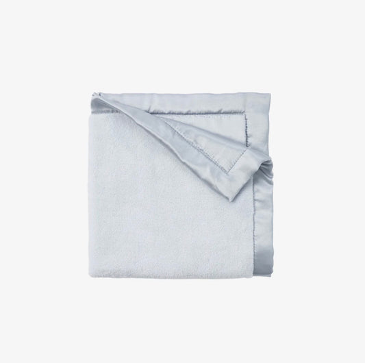 Blue Satin Trimmed Security Blanket
