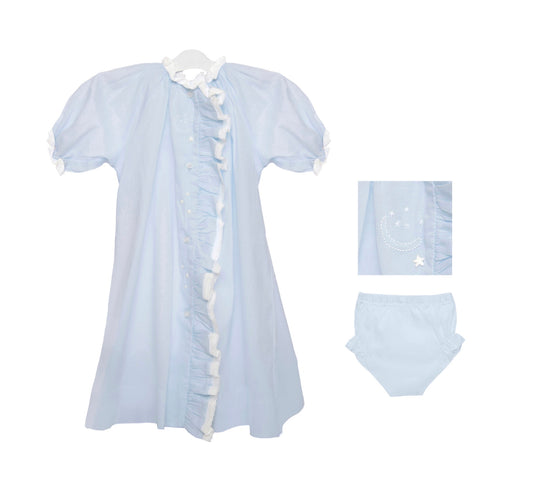 Heirloom Blue Daygown & Diaper Cover