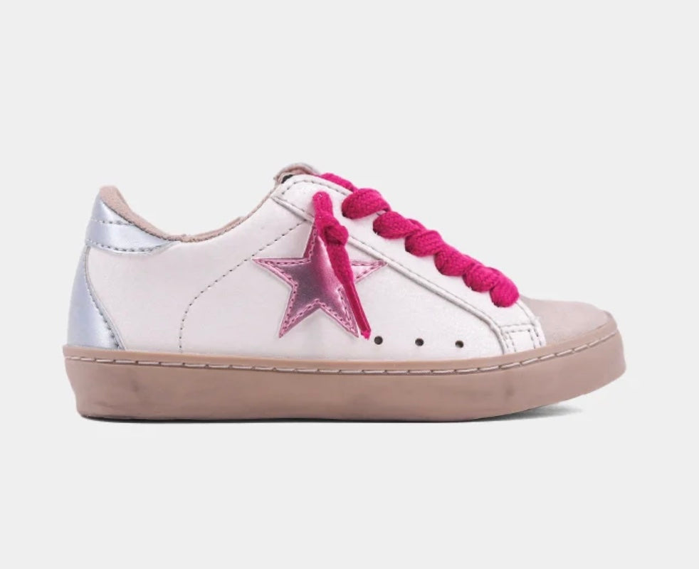 Paula Mini Metallic Pink Sneaker