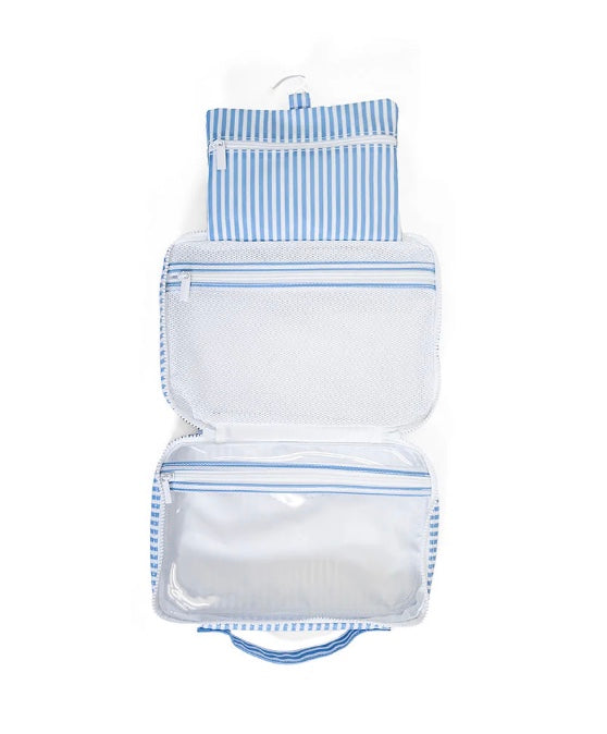 TRVL Bundle Up Hanging Bag- Chambray Stripe