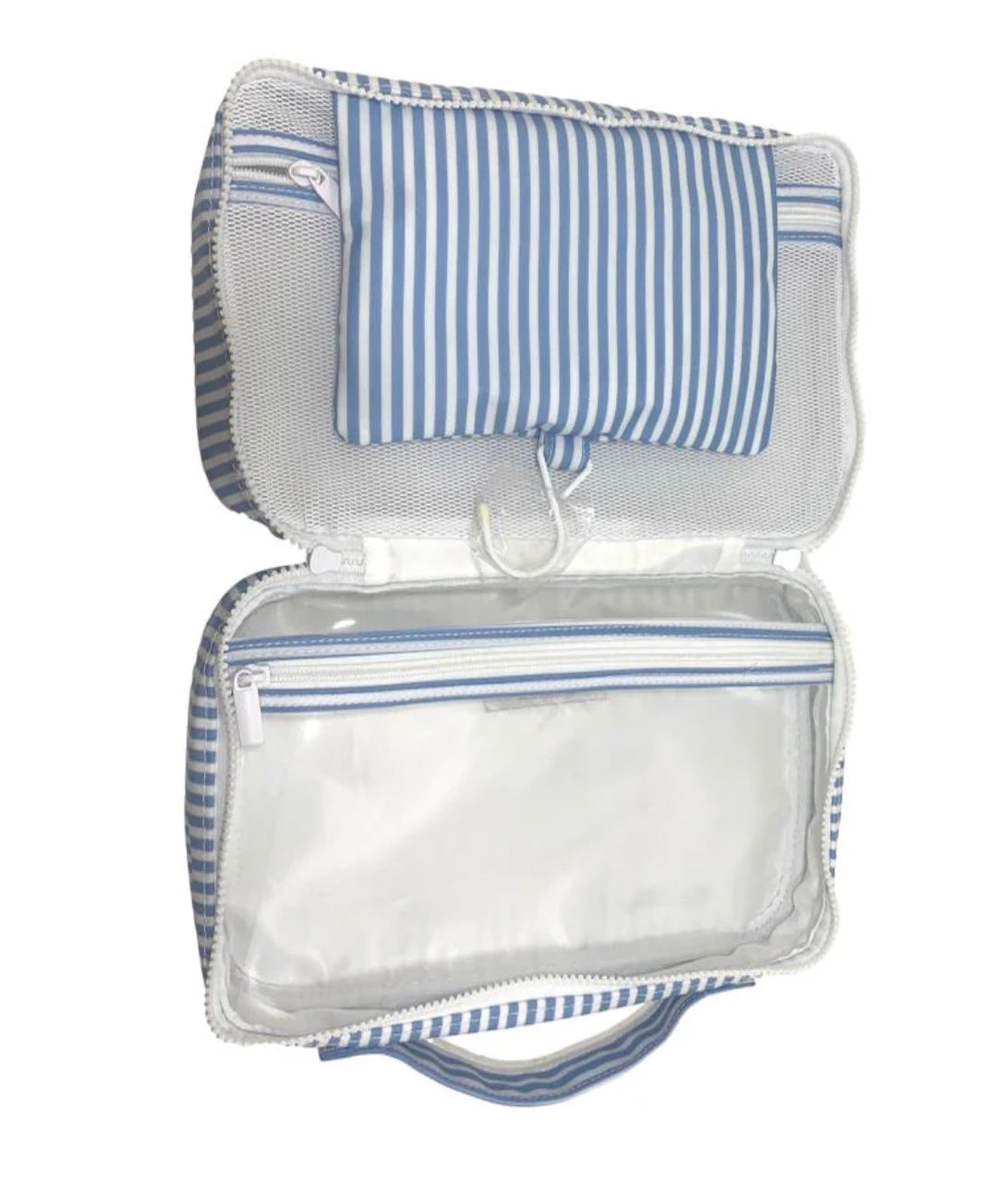 TRVL Bundle Up Hanging Bag- Chambray Stripe