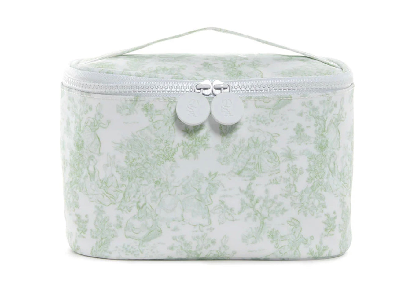 TRVL Train Case - Sage Bunny Toile