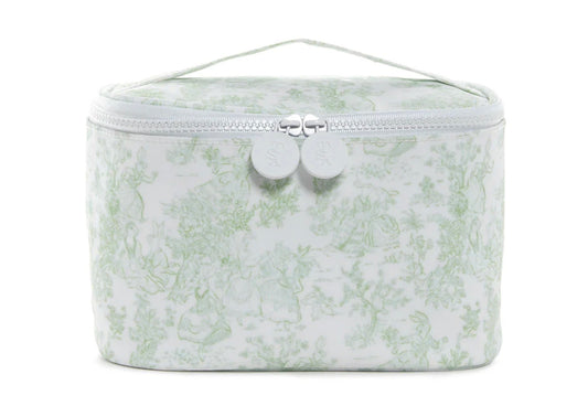 TRVL Train Case - Sage Bunny Toile