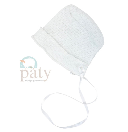 Paty Knit Bonnet - White