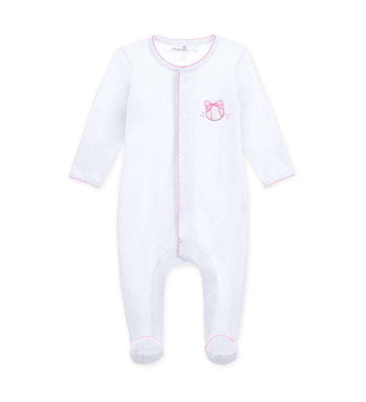 Precious Lil' Miss Slugger Footie -White