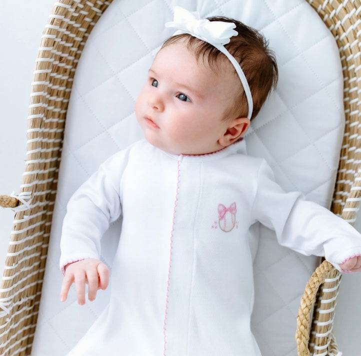 Precious Lil' Miss Slugger Footie -White