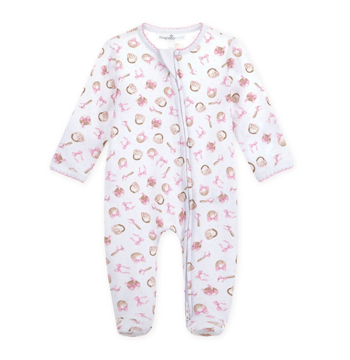 Precious Lil' Miss Slugger Print Footie