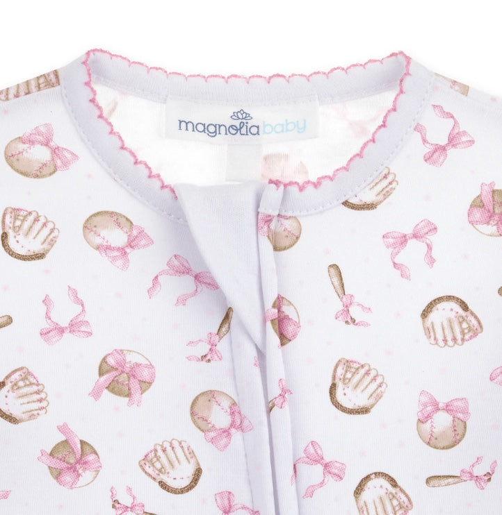 Precious Lil' Miss Slugger Print Footie