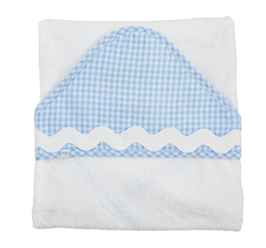 Blue Gingham Hooded Towel