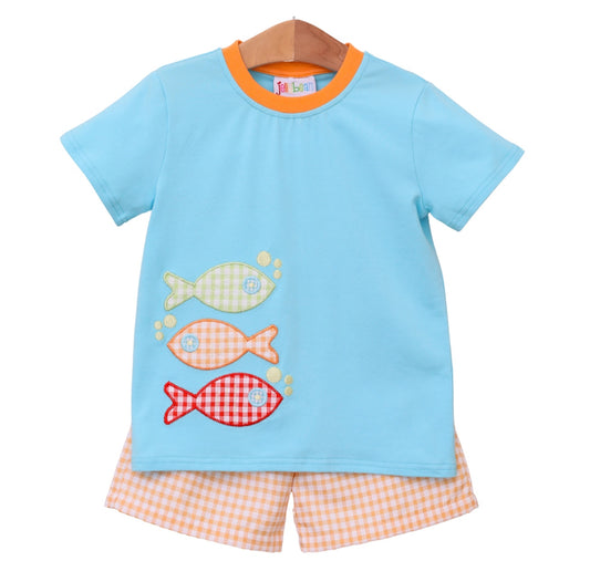 Evan Fish Trio Shorts Set