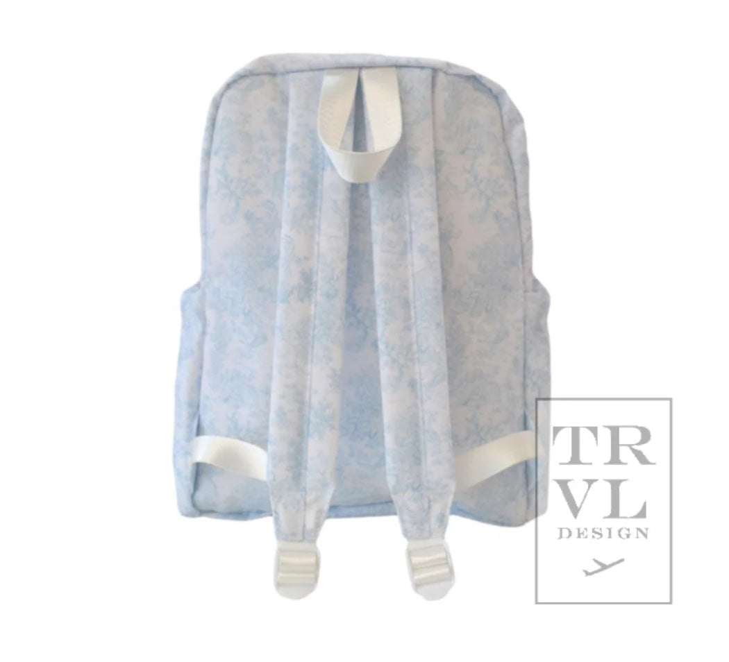 TRVL Bunny Toile Backpack - Blue