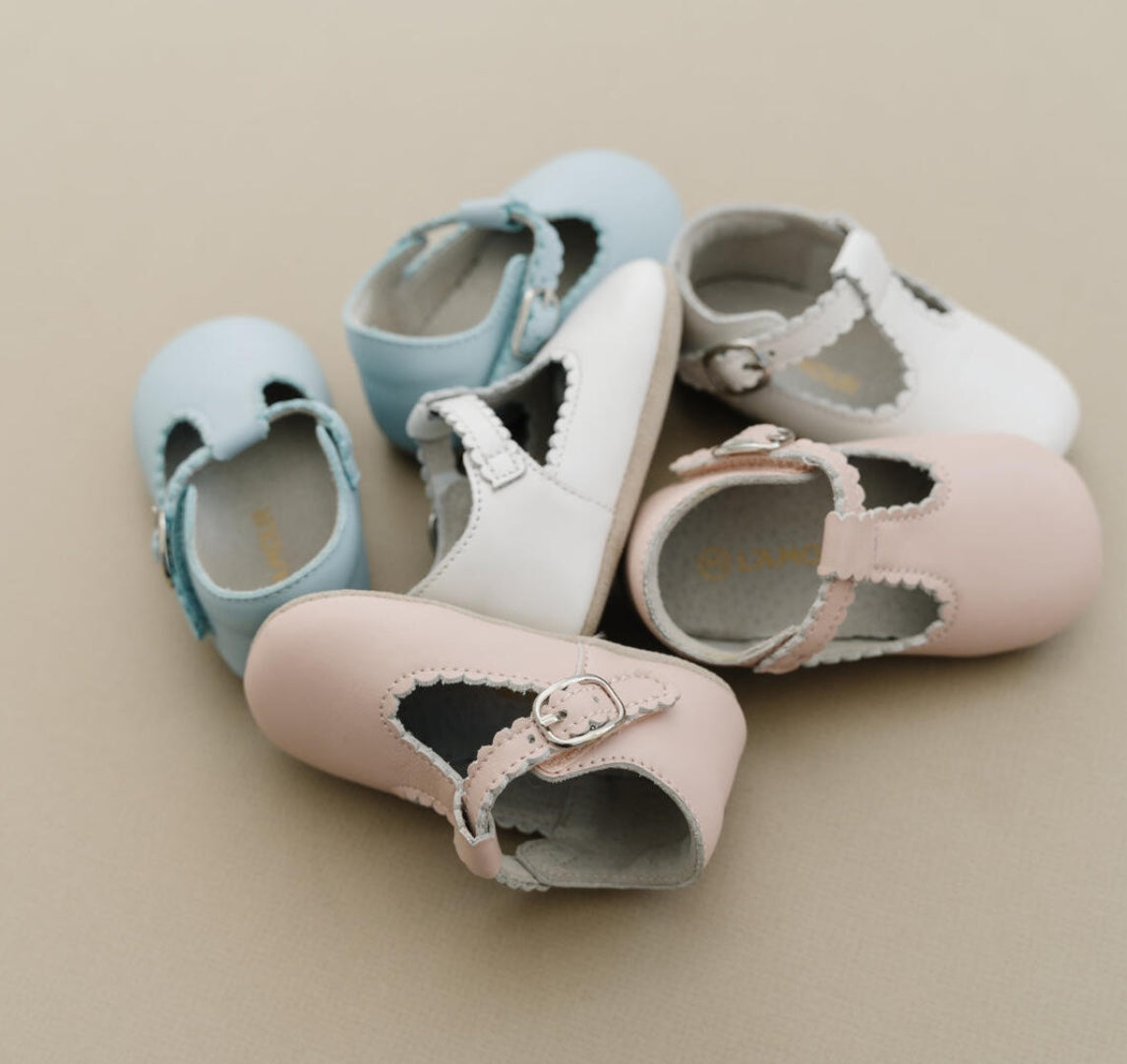 Elodie Crib Shoe -White