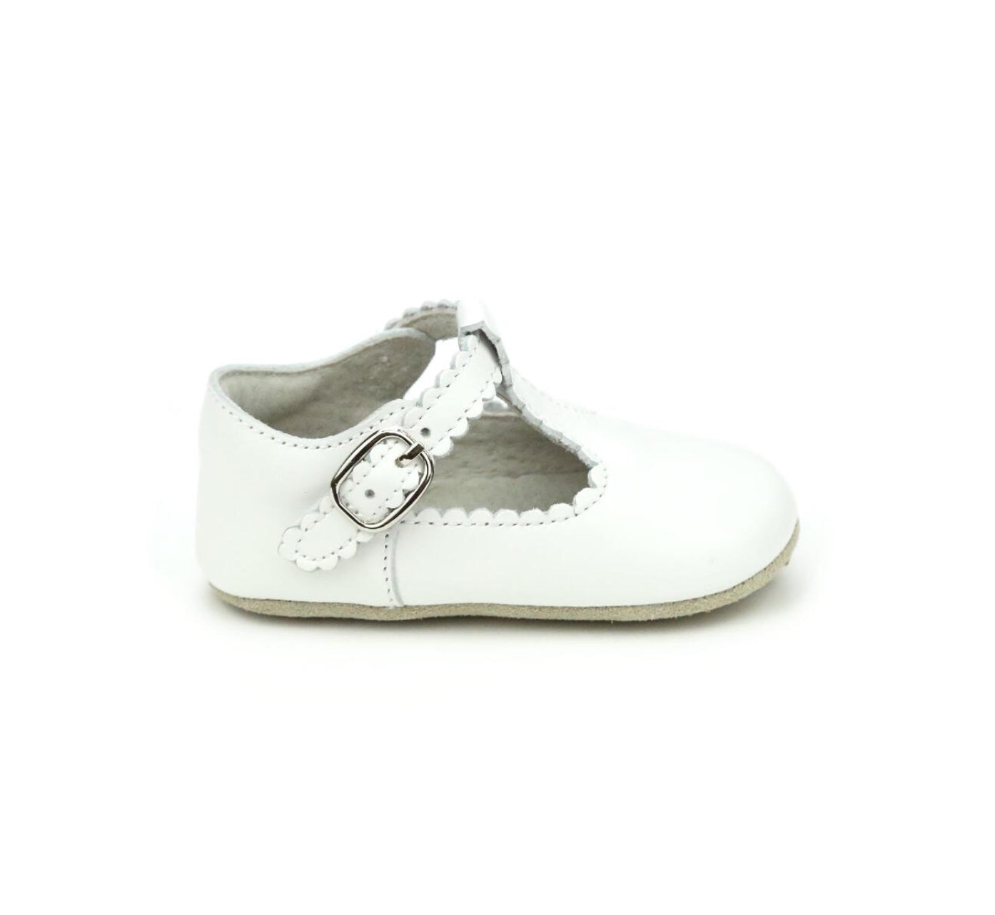 Elodie Crib Shoe -White