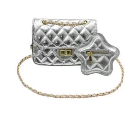 Esther Silver Handbag/Coin Purse