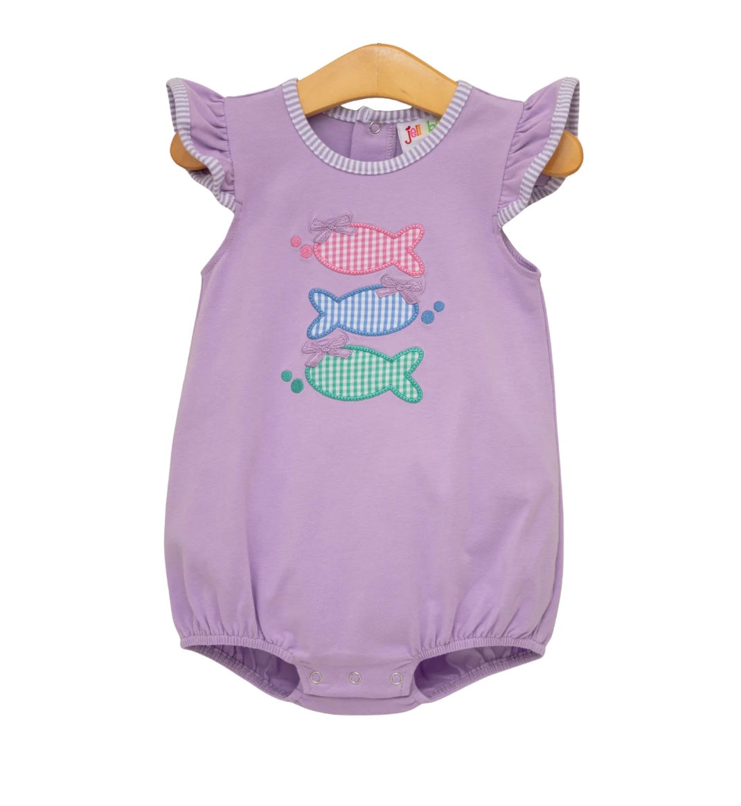Purple Fish Trio Bubble