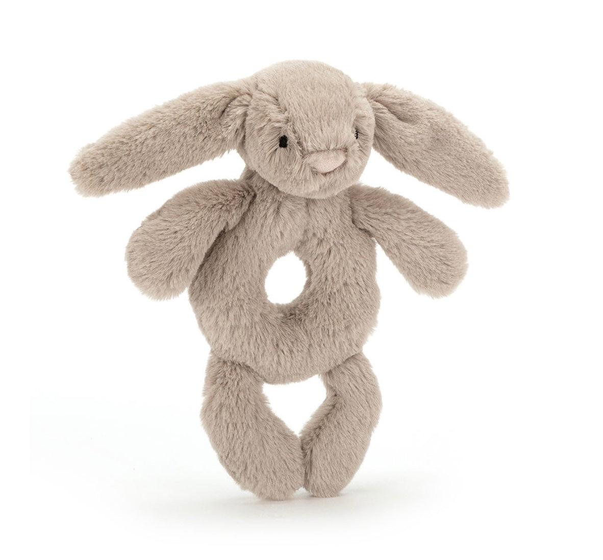 Bashful Beige Bunny Rattle