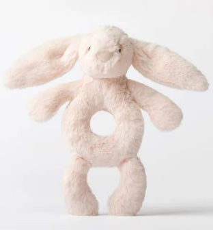 Bashful Blush Bunny Ring Rattle