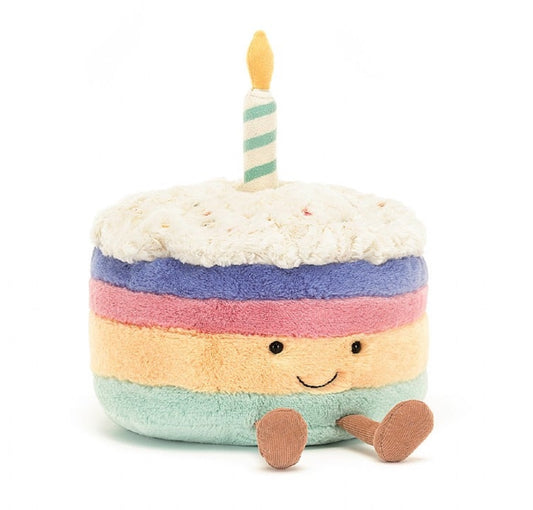 Amusable Rainbow Birthday Cake