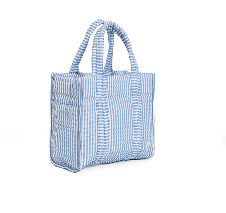 TRVL Quilted Mini Go Go Tote - Chambray