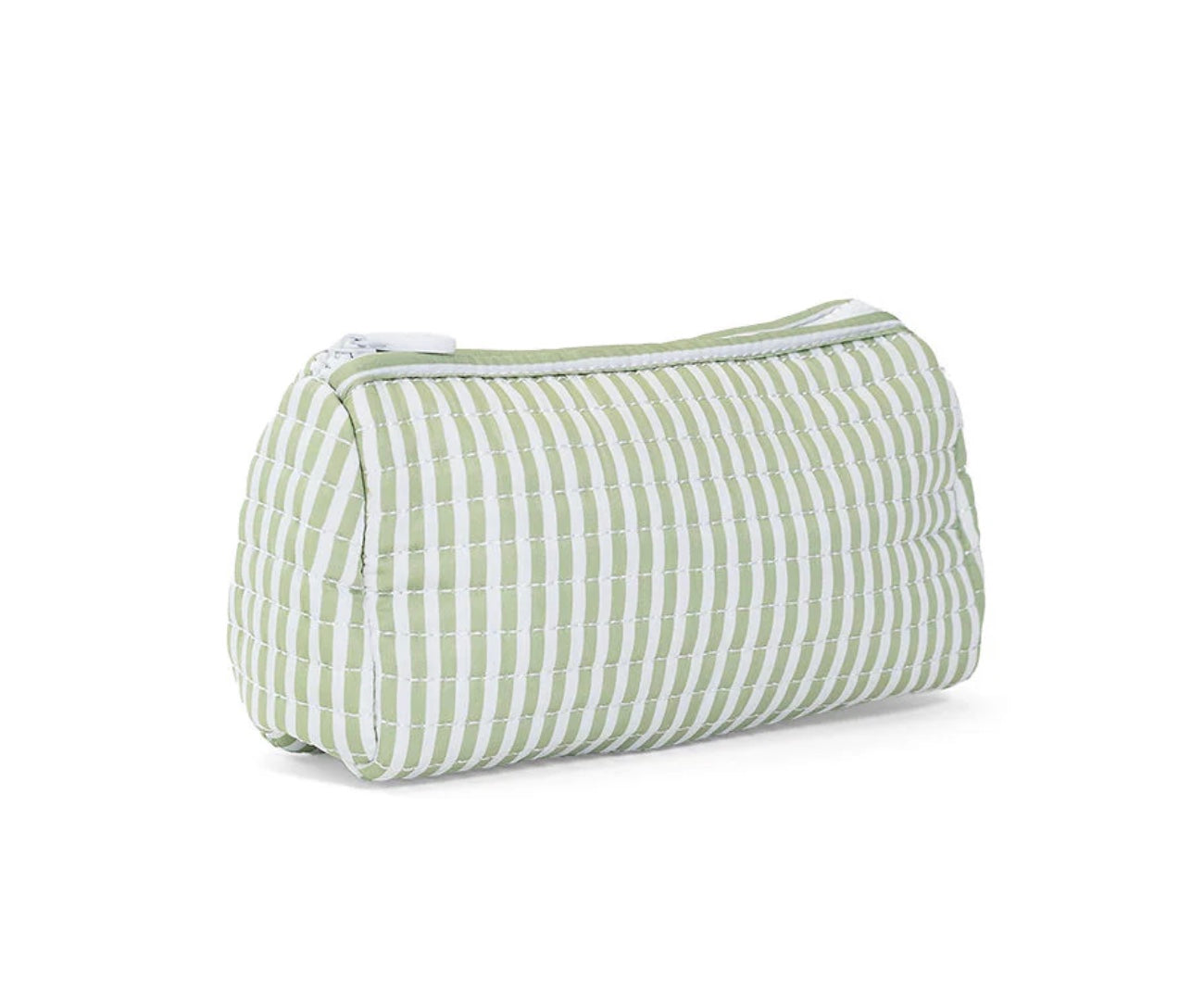 TRVL Quilted Sage Stripe Pochette
