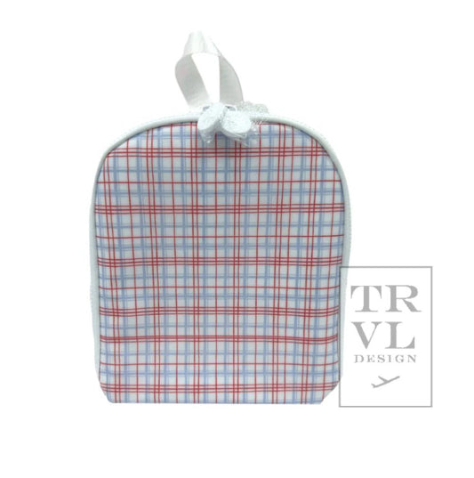 TRVL Plaid Lunchbox - Red