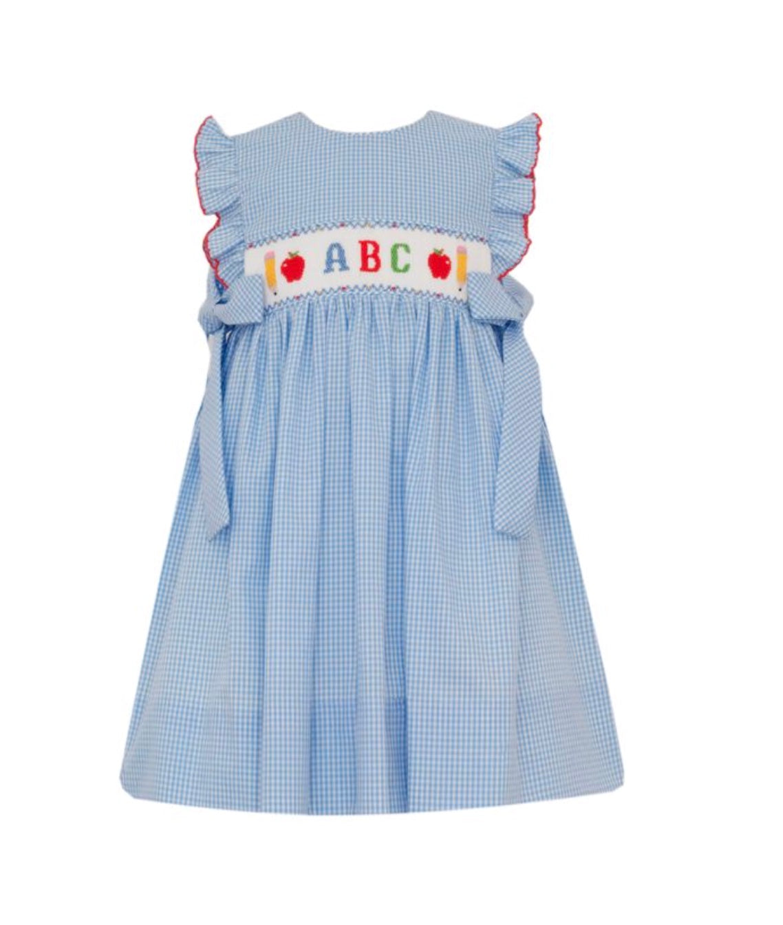 ABC Smocked Apron Dress