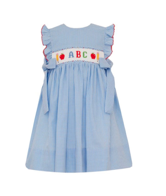 ABC Smocked Apron Dress
