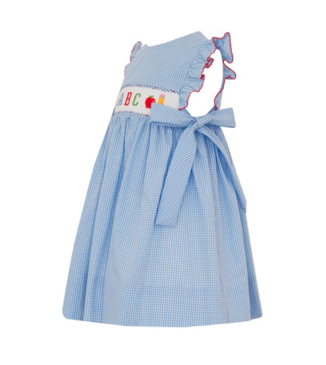 ABC Smocked Apron Dress