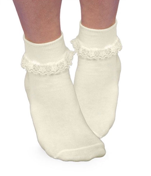 Pearl/ Ecru Lace Socks 2171