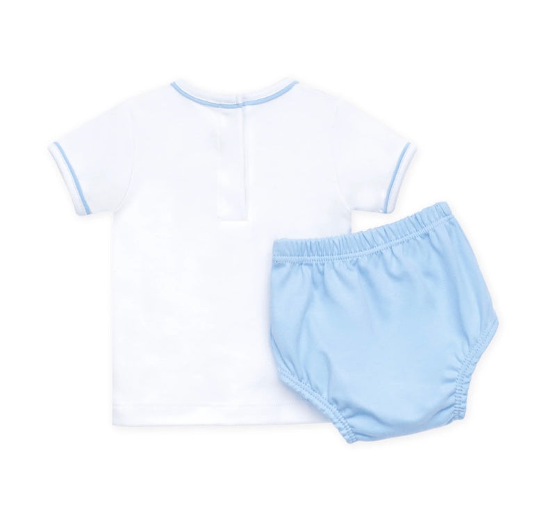 Darling Cowboy Blue Diaper Set