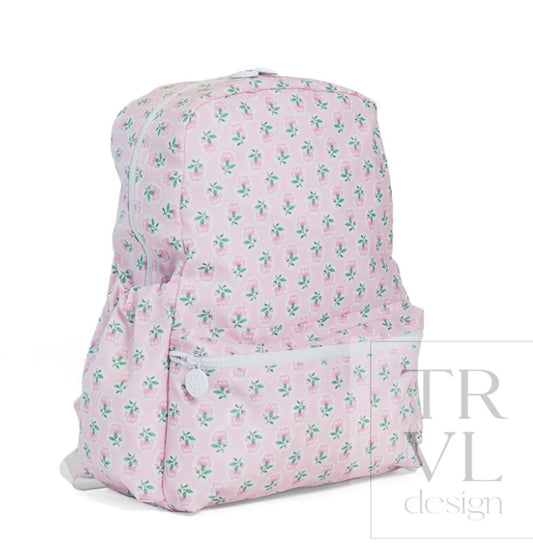 TRVL Petite Fleur Pink Backpack