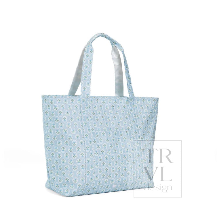 TRVL Petite Fleur Blue Jumbo Tote
