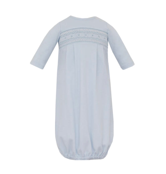 Oliver Smocked Blue Knit Sac