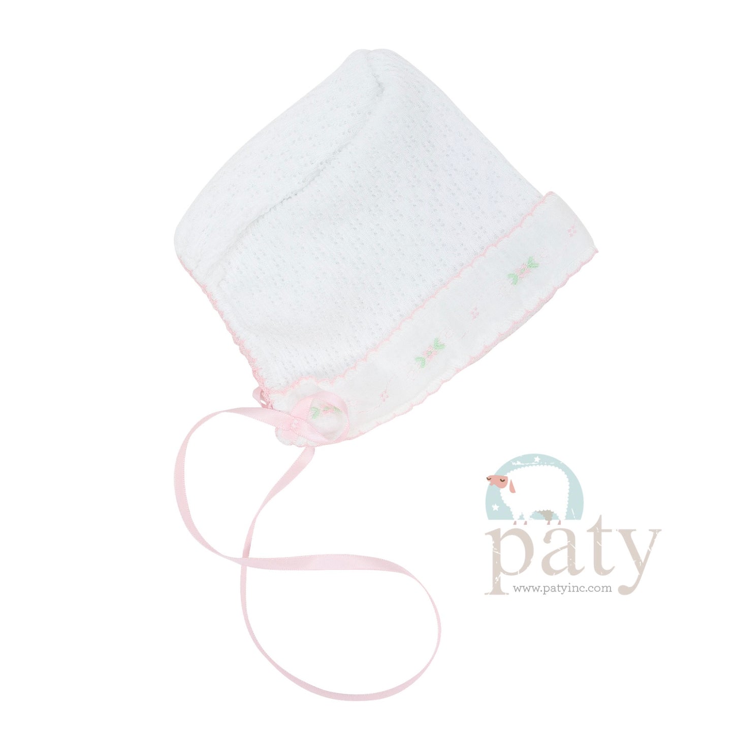 Swiss Trim Floral Bonnet
