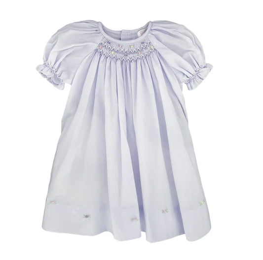 Sissy's Lavender Smocked Gown