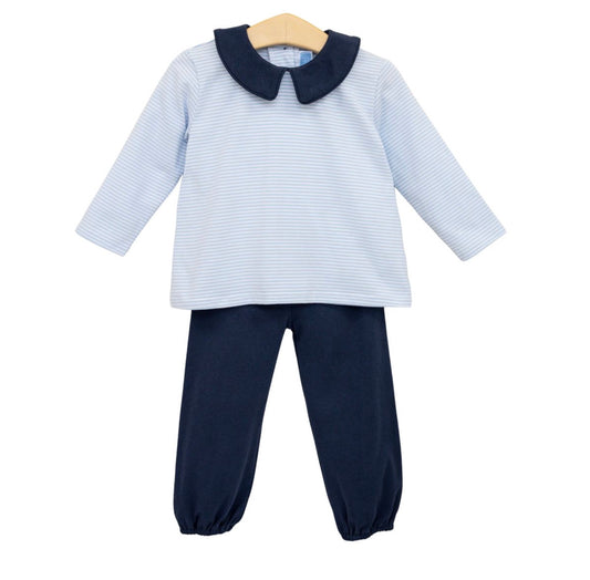 Archie Navy Bloomer Pant Set
