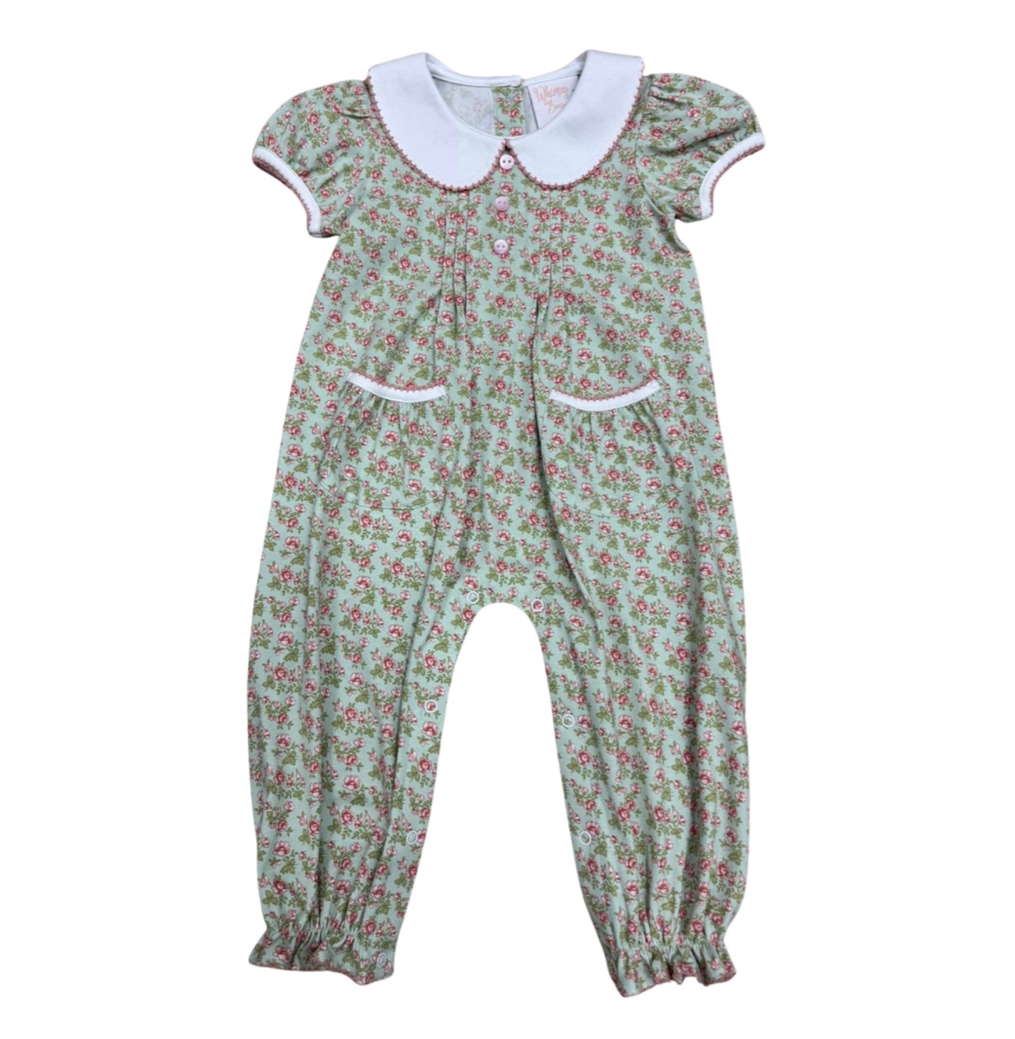 Fiona's Floral Collard Romper