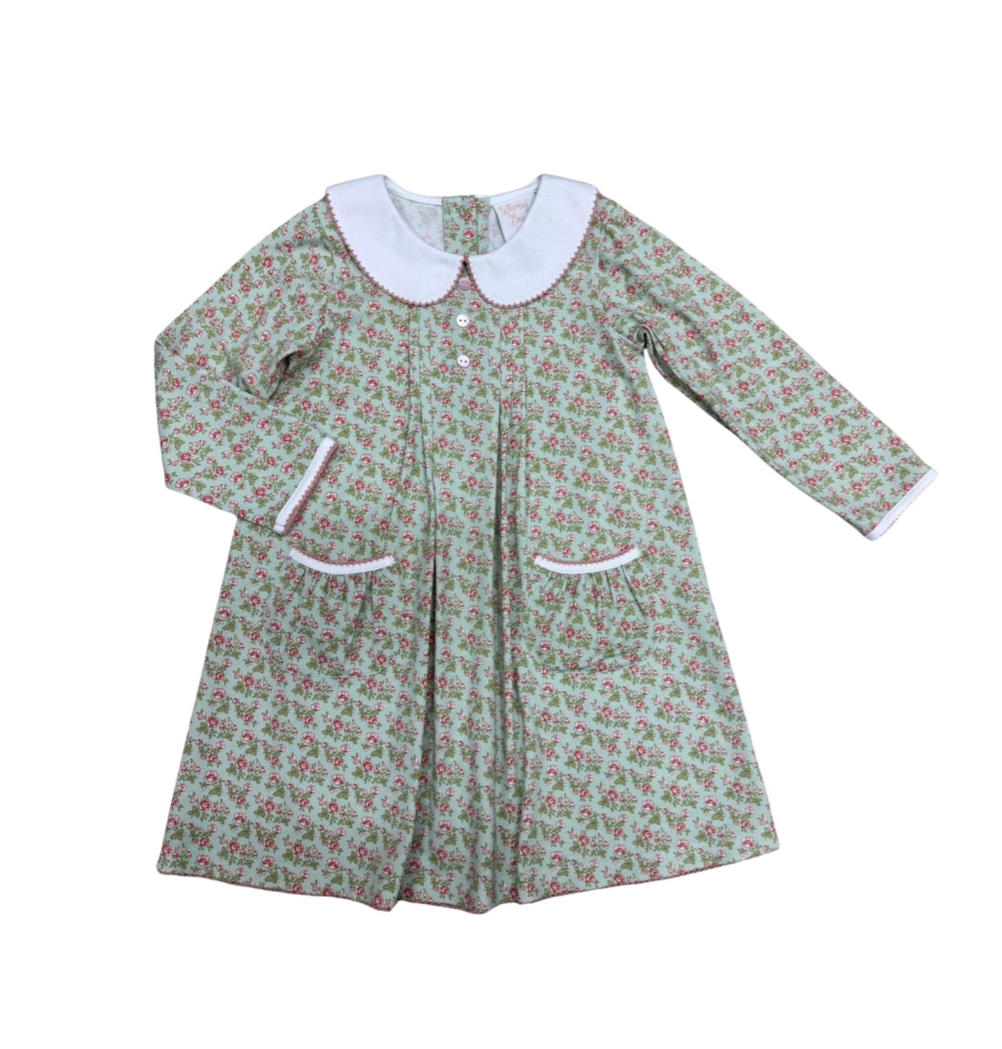 Lillian's Floral Pleat Dress