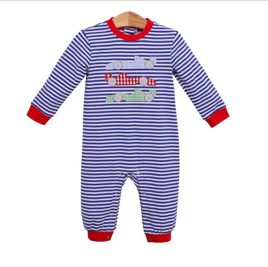 Silas Race Car Romper