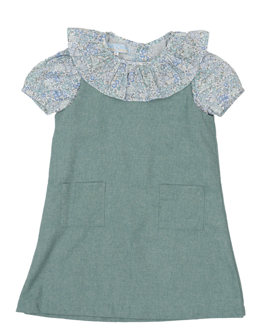 Hazel Teal & Floral Dress