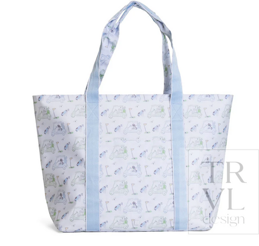 TRVL Putt Putt Blue Jumbo Tote