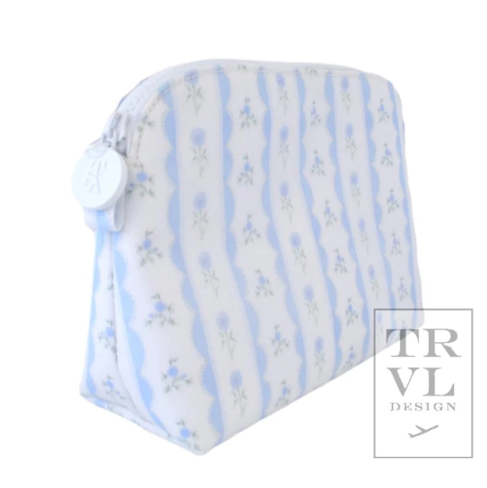 TRVL Blue Floral Stripe Goodie Bag