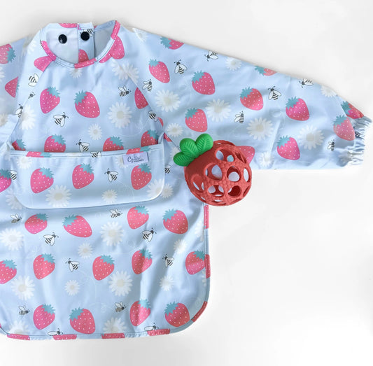 Strawberry Grayson Bib
