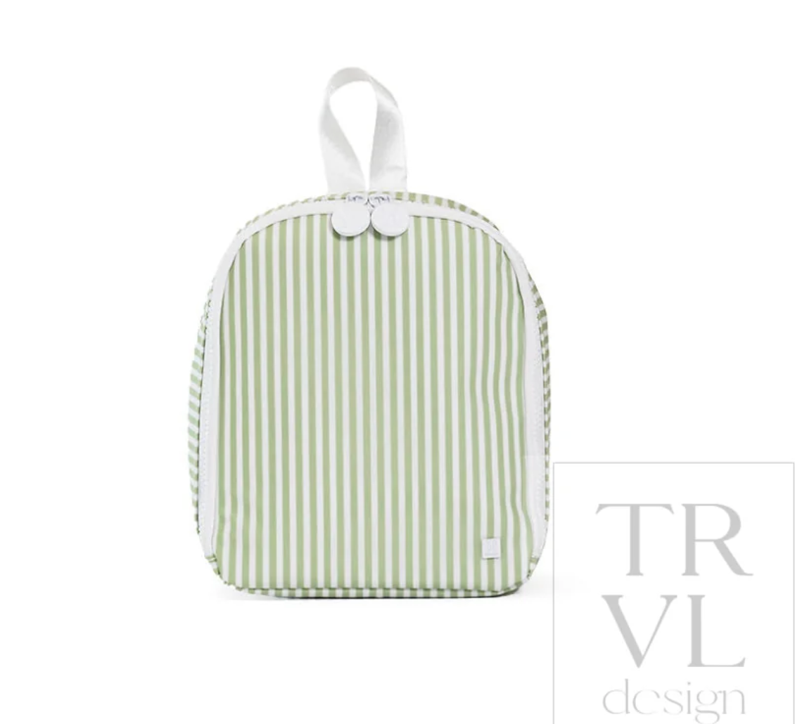TRVL Sage Stripe Bring It Bag