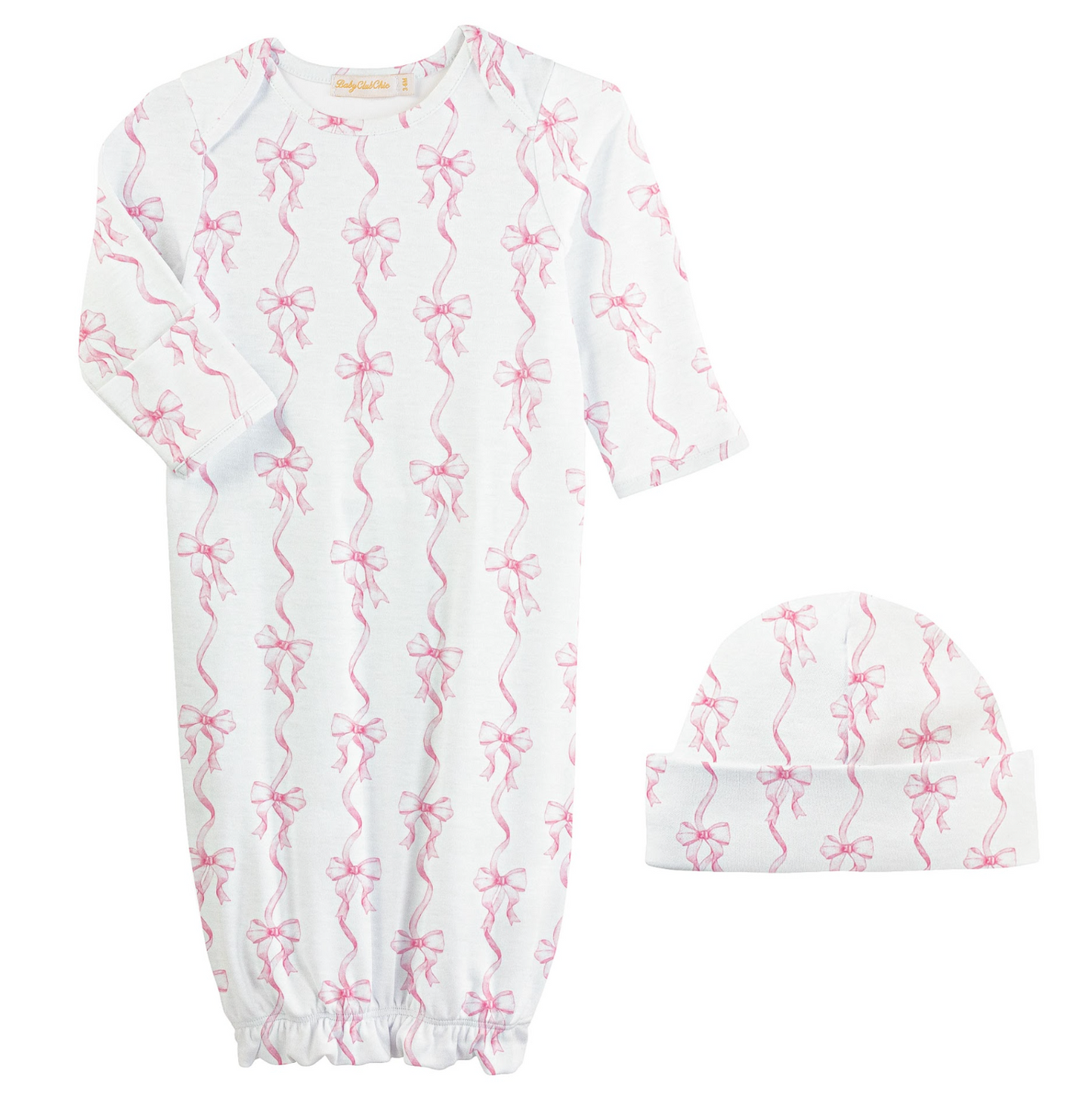 Pretty Bows Gown & Hat Set