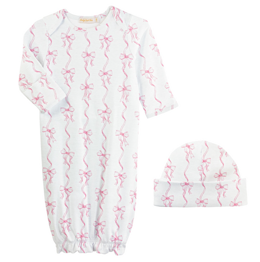 Pretty Bows Gown & Hat Set