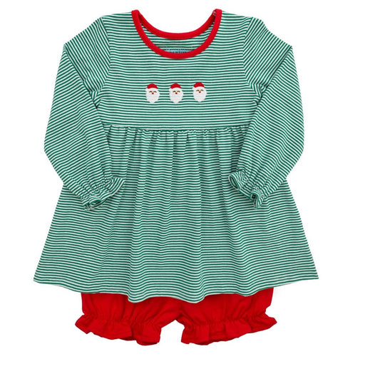 Belle's Santa Bloomer Set