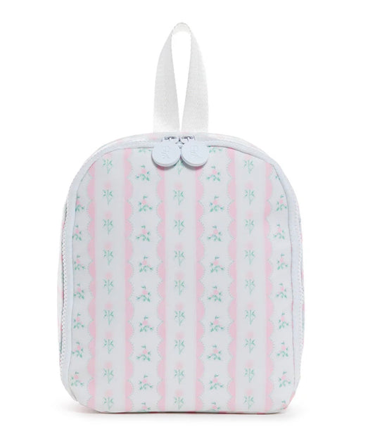 TRVL Floral Ribbon Bring It Lunch Bag -Pink