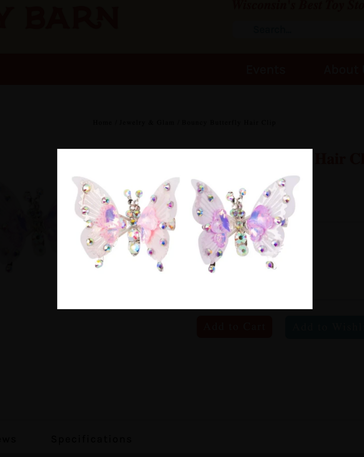 Bouncy Butterflies Hair Clips