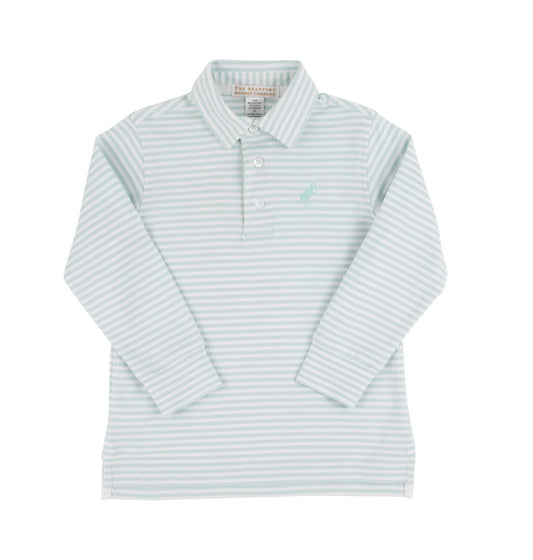 Prim & Proper Old Greenwich Stripe Polo